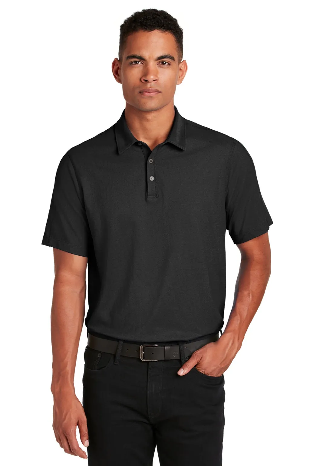 Ogio Mens Onyx Moisture Wicking Short Sleeve Polo Shirt - Blacktop