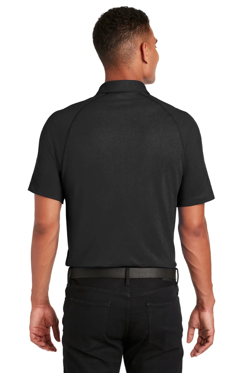 Ogio Mens Onyx Moisture Wicking Short Sleeve Polo Shirt - Blacktop