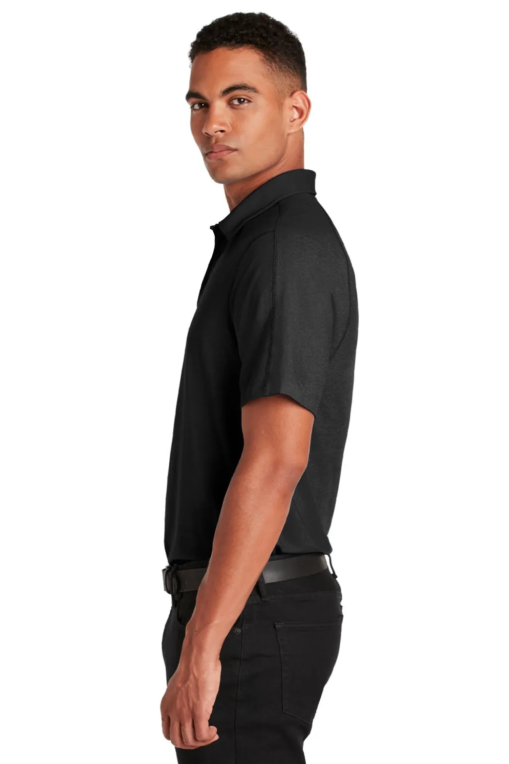 Ogio Mens Onyx Moisture Wicking Short Sleeve Polo Shirt - Blacktop