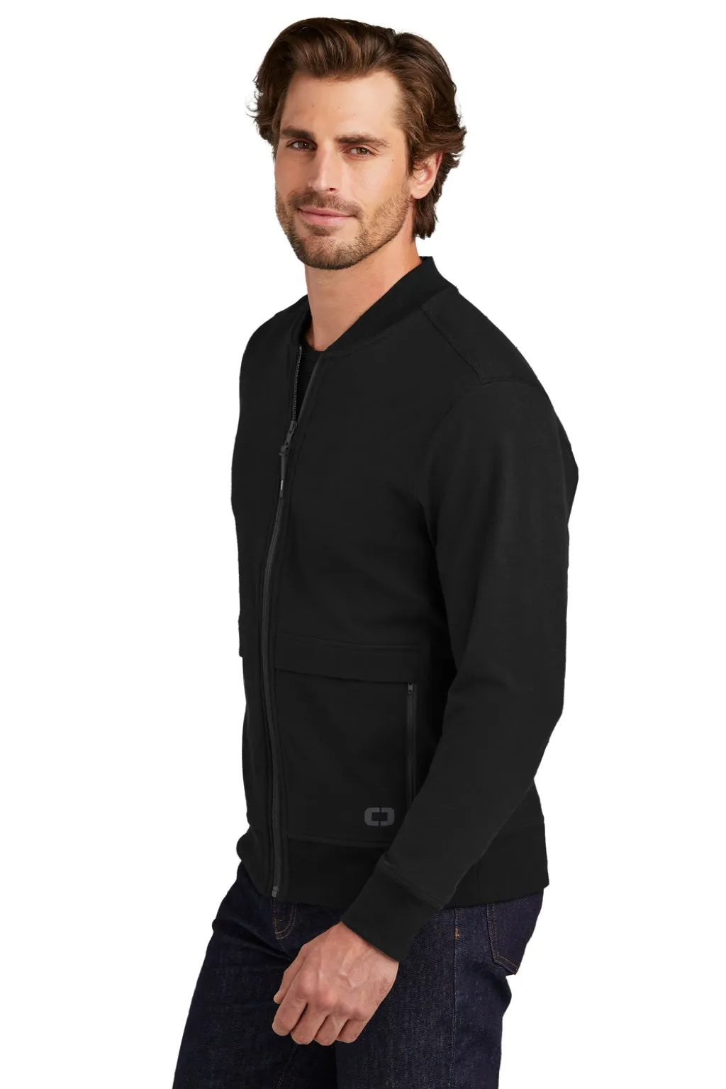 Ogio Mens Outstretch Full Zip Jacket - Blacktop