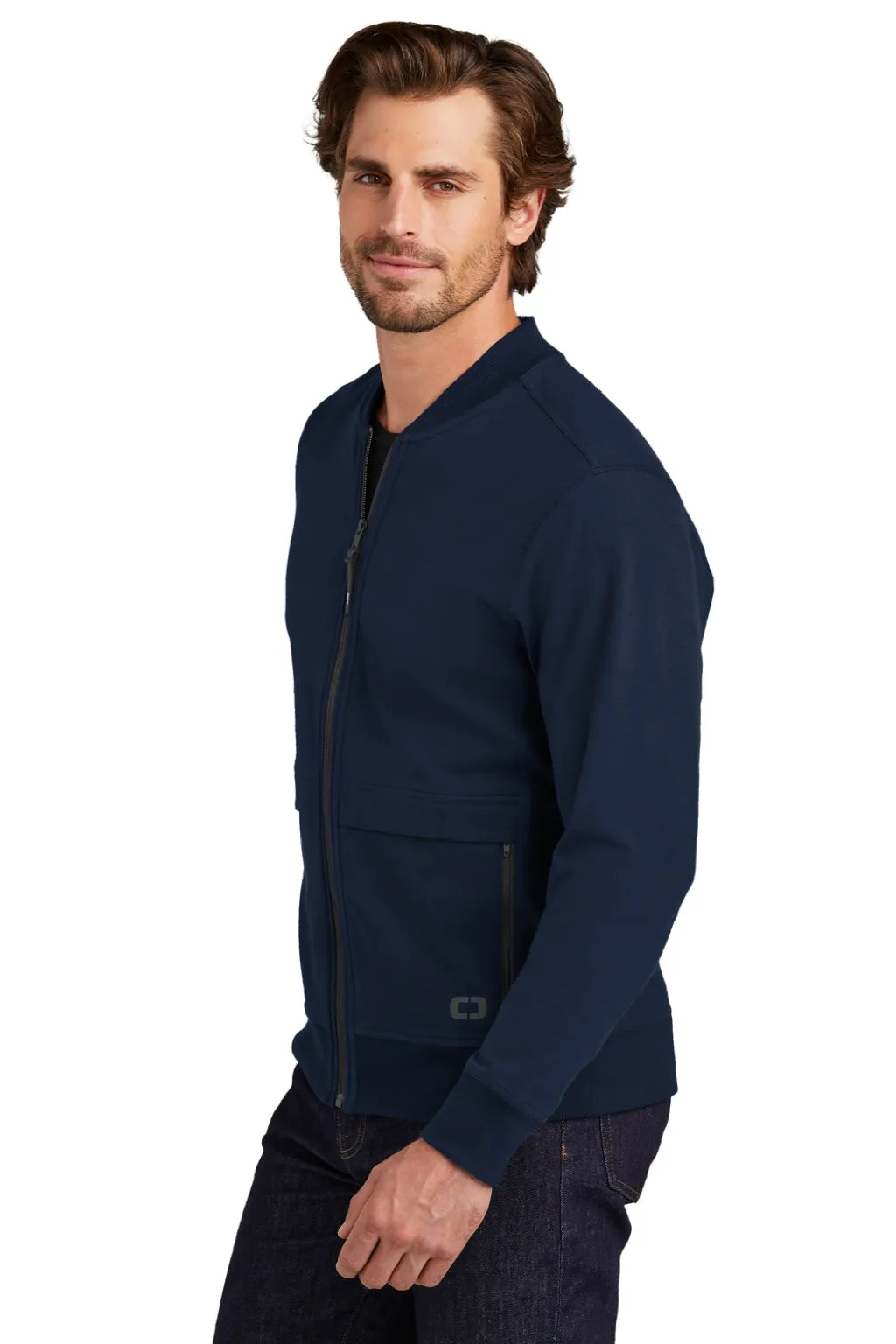 Ogio Mens Outstretch Full Zip Jacket - River Navy Blue