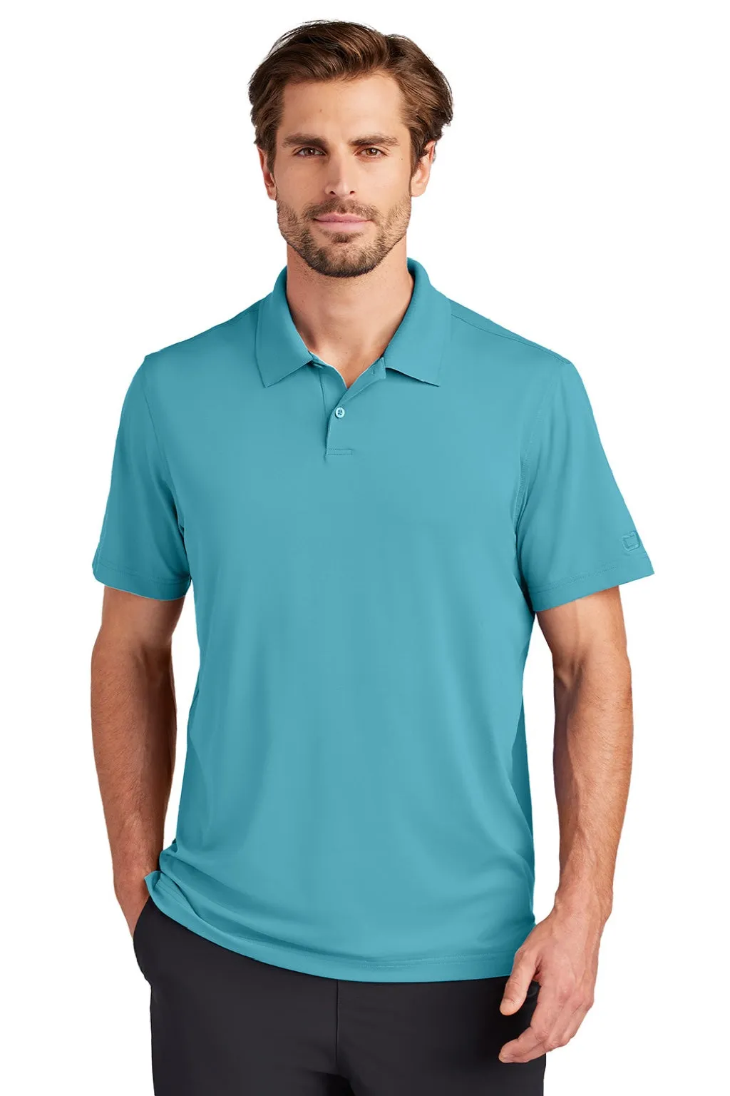 Ogio Mens Regain Moisture Wicking Short Sleeve Polo Shirt - Fusion Blue
