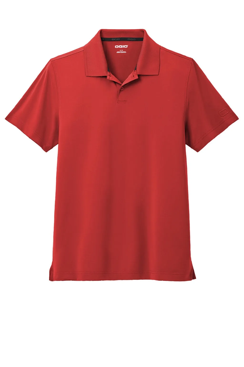Ogio Mens Regain Moisture Wicking Short Sleeve Polo Shirt - Signal Red