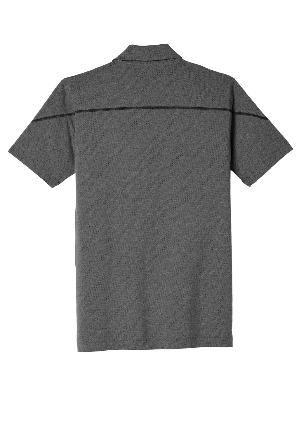 Ogio Mens Tread Moisture Wicking Short Sleeve Polo Shirt - Heather Blacktop