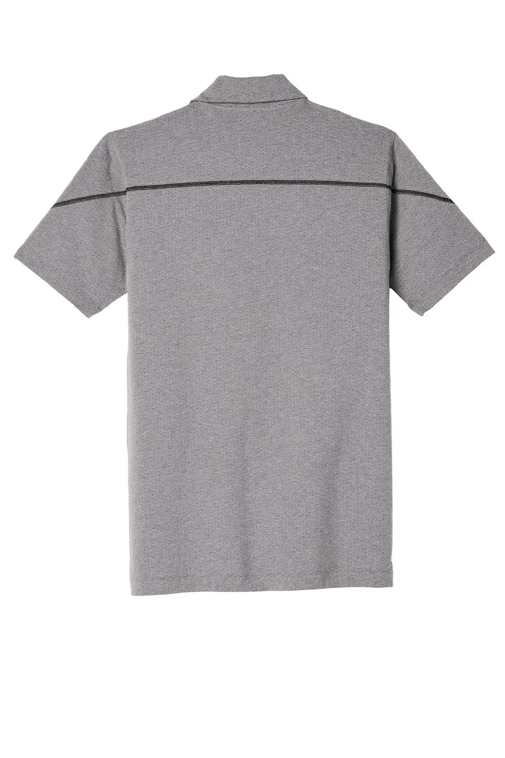 Ogio Mens Tread Moisture Wicking Short Sleeve Polo Shirt - Heather Grey