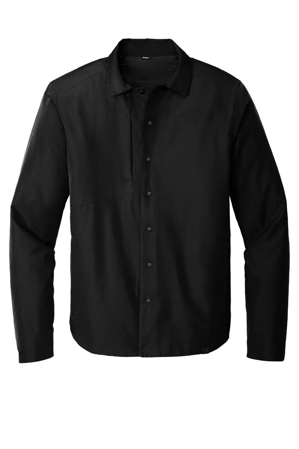 Ogio Mens Water Resistant Reverse Button Down Shirt Jacket - Blacktop