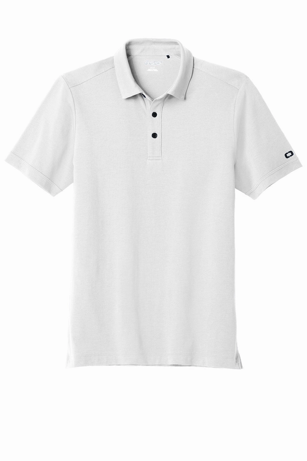 Ogio Mens Limit Moisture Wicking Short Sleeve Polo Shirt - Bright White