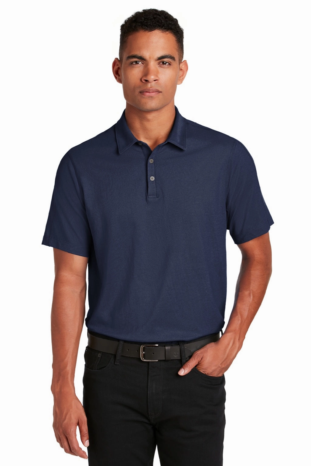 Ogio Mens Onyx Moisture Wicking Short Sleeve Polo Shirt - Navy Blue