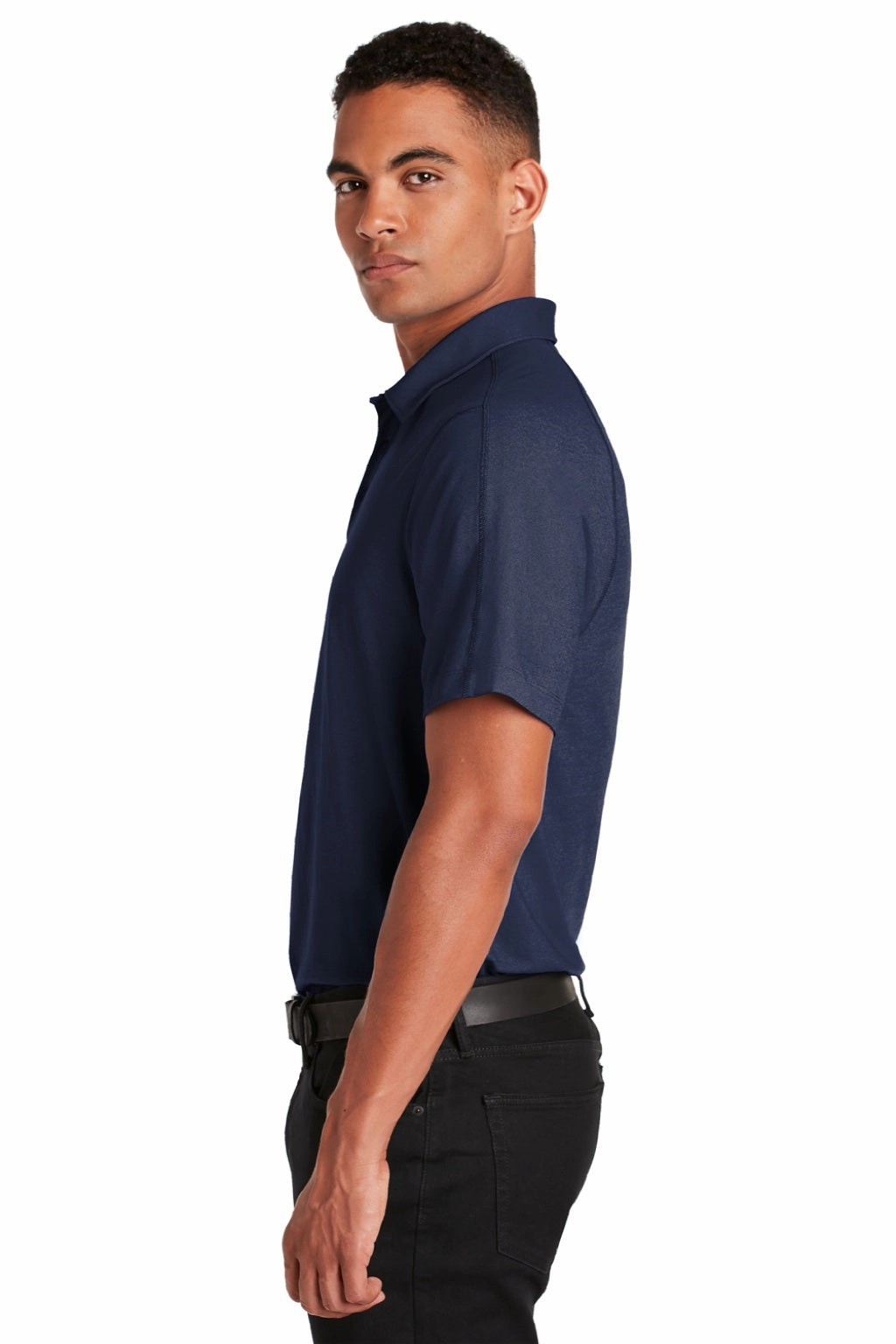 Ogio Mens Onyx Moisture Wicking Short Sleeve Polo Shirt - Navy Blue