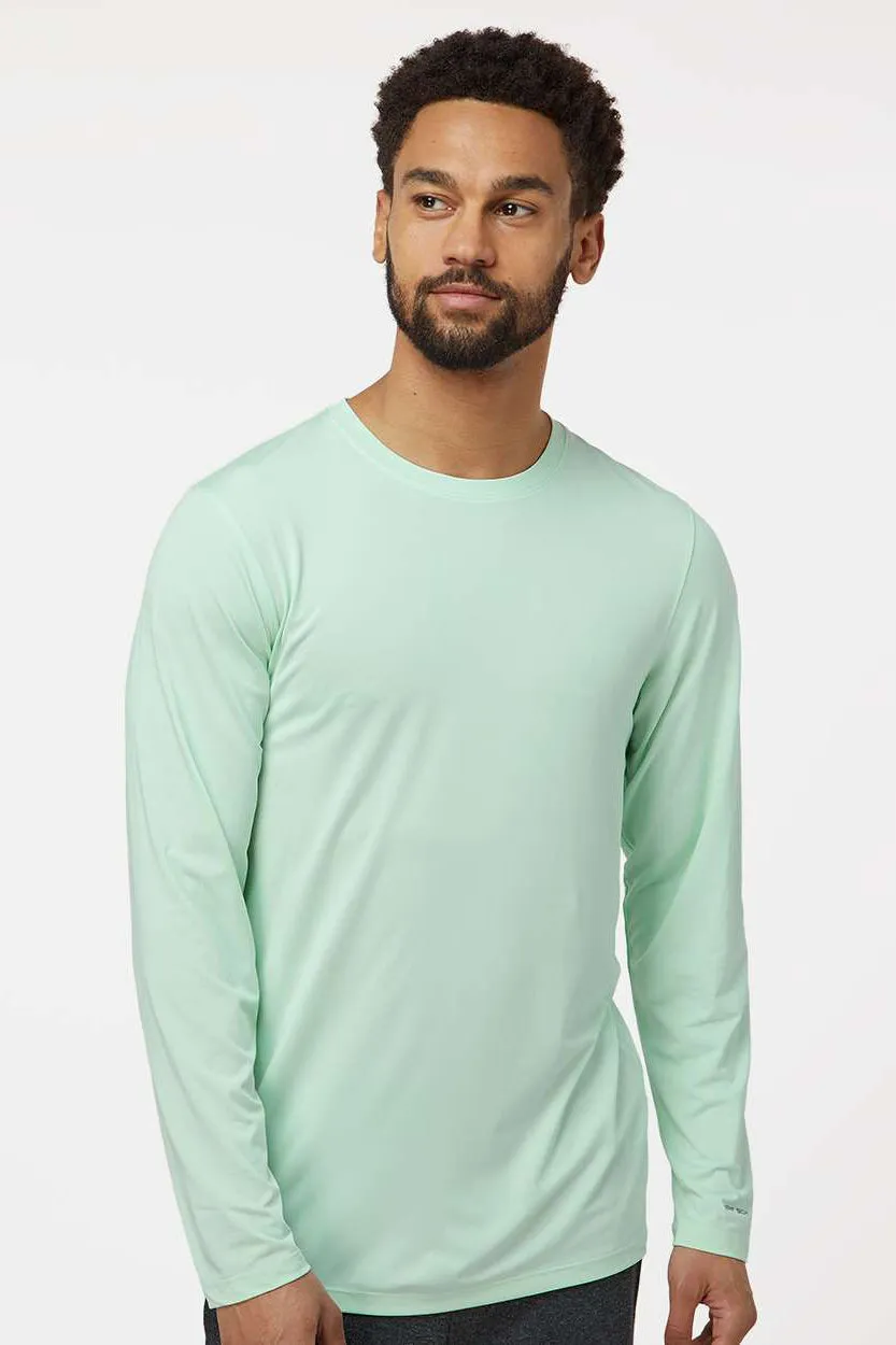 Paragon Mens Aruba Extreme Performance Moisture Wicking Long Sleeve Crewneck T-Shirt - Mint Green