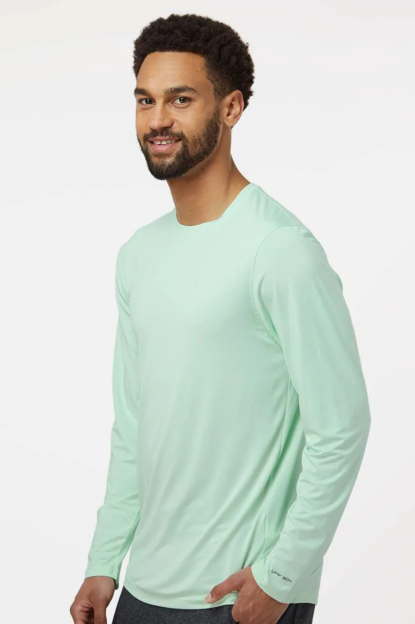 Paragon Mens Aruba Extreme Performance Moisture Wicking Long Sleeve Crewneck T-Shirt - Mint Green