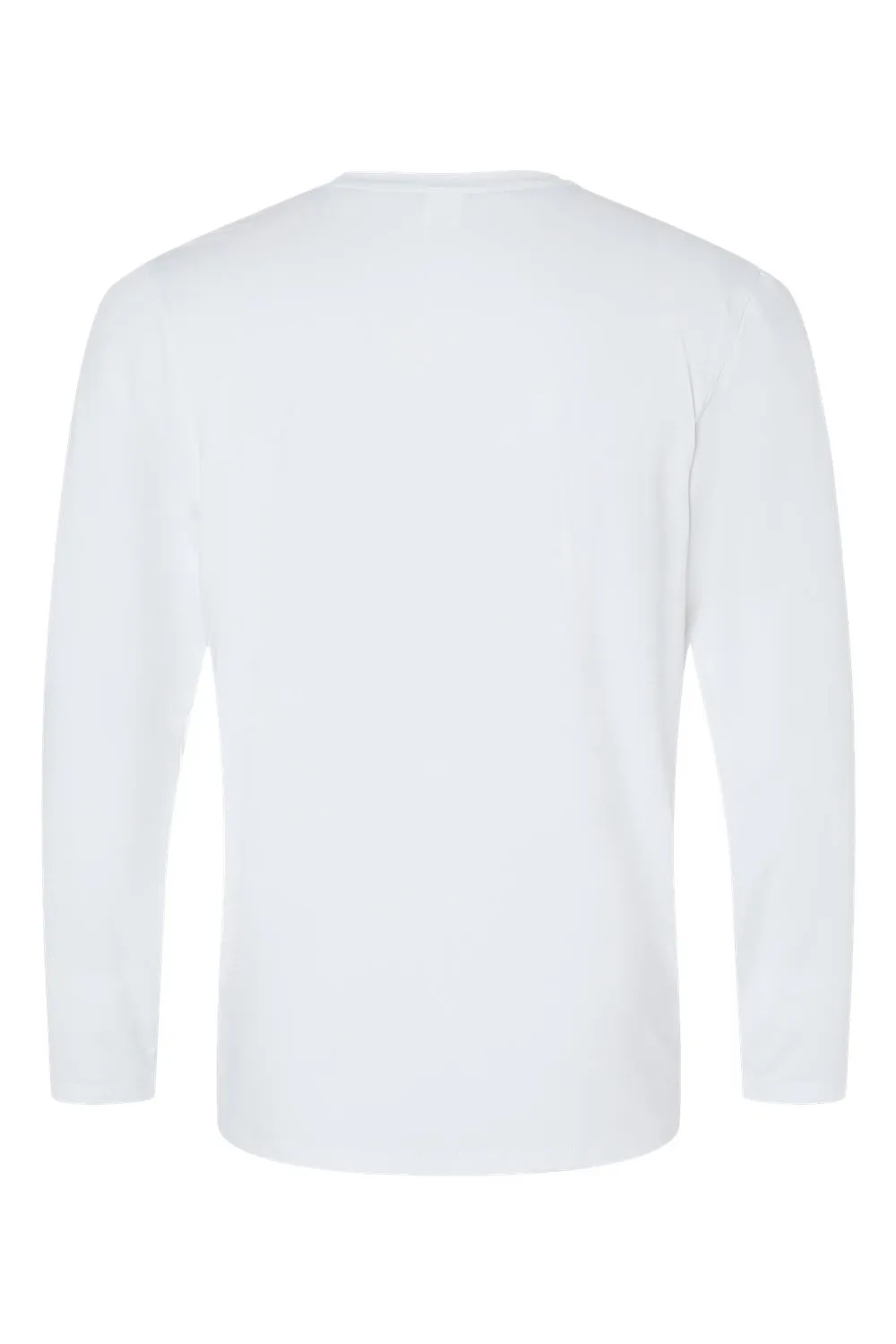Paragon Mens Aruba Extreme Performance Moisture Wicking Long Sleeve Crewneck T-Shirt - White
