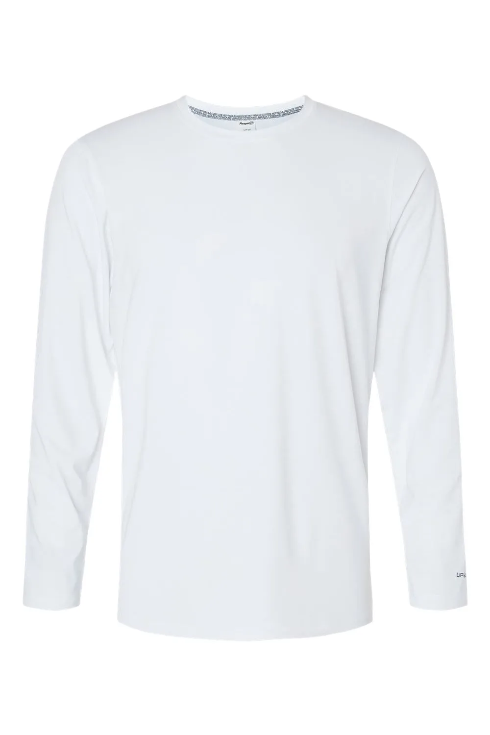 Paragon Mens Aruba Extreme Performance Moisture Wicking Long Sleeve Crewneck T-Shirt - White