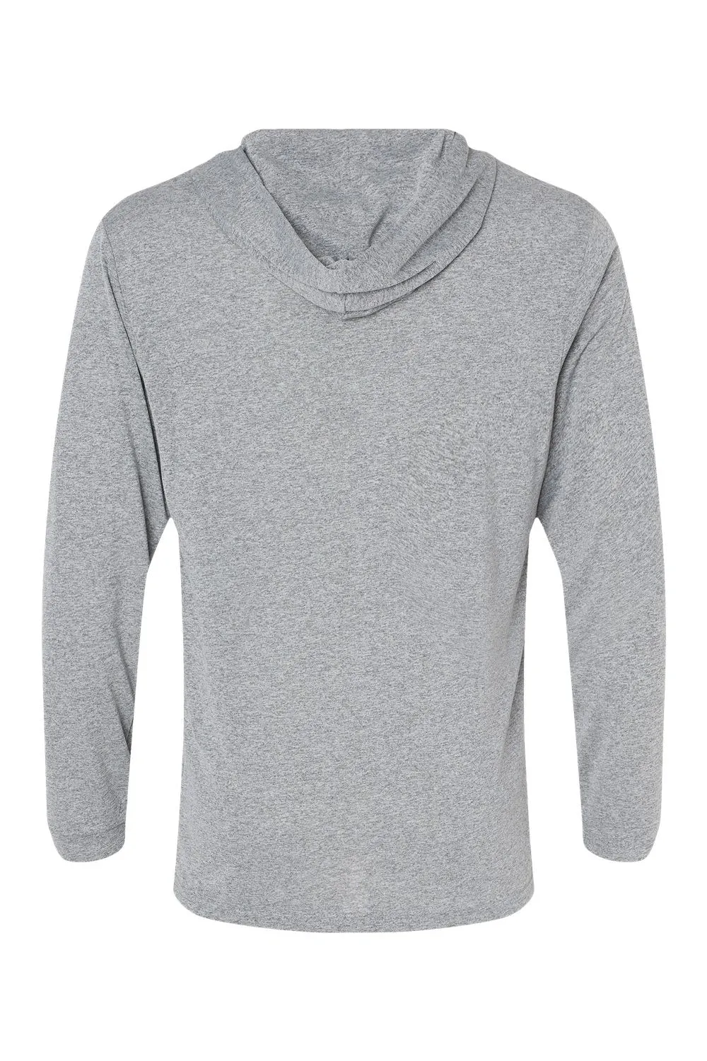 Paragon Mens Bahama Performance Moisture Wicking Long Sleeve Hooded T-Shirt Hoodie - Heather Grey