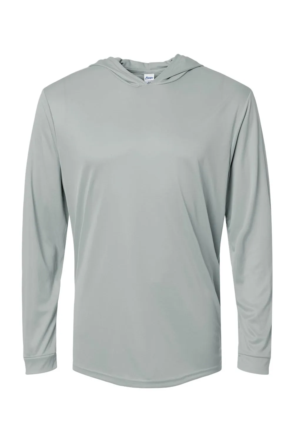 Paragon Mens Bahama Performance Moisture Wicking Long Sleeve Hooded T-Shirt Hoodie - Medium Grey