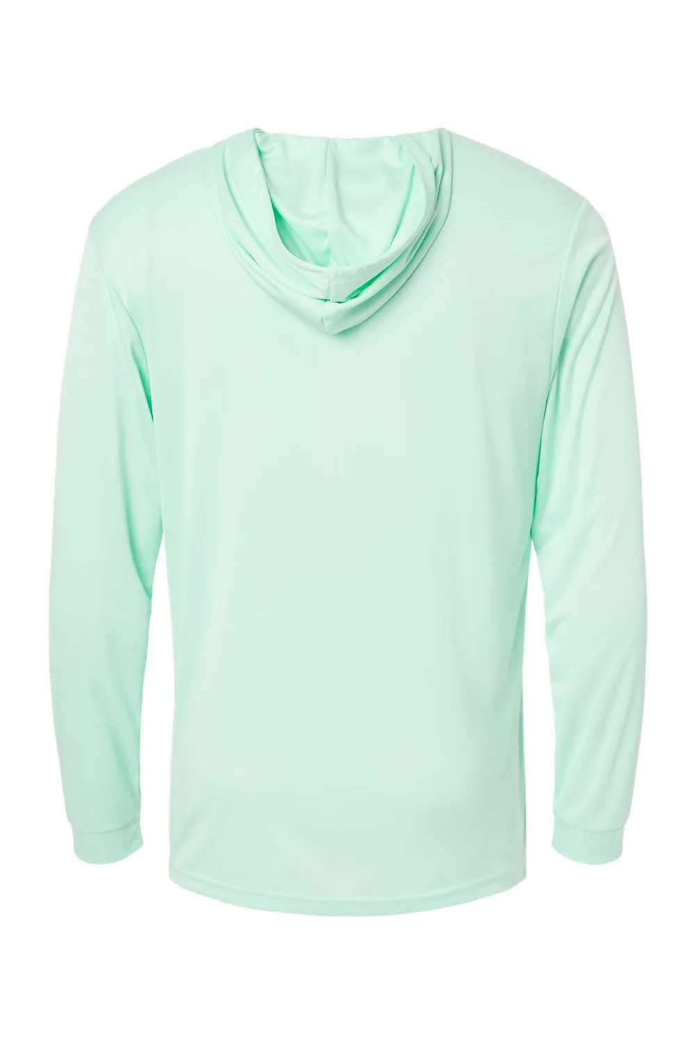 Paragon Mens Bahama Performance Moisture Wicking Long Sleeve Hooded T-Shirt Hoodie - Mint Green