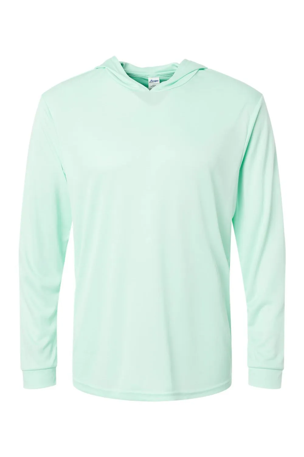 Paragon Mens Bahama Performance Moisture Wicking Long Sleeve Hooded T-Shirt Hoodie - Mint Green