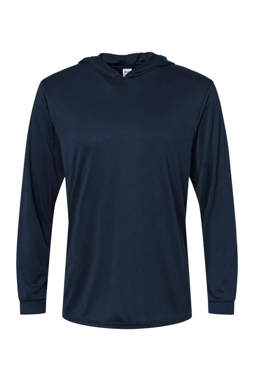 Paragon Mens Bahama Performance Moisture Wicking Long Sleeve Hooded T-Shirt Hoodie - Navy Blue