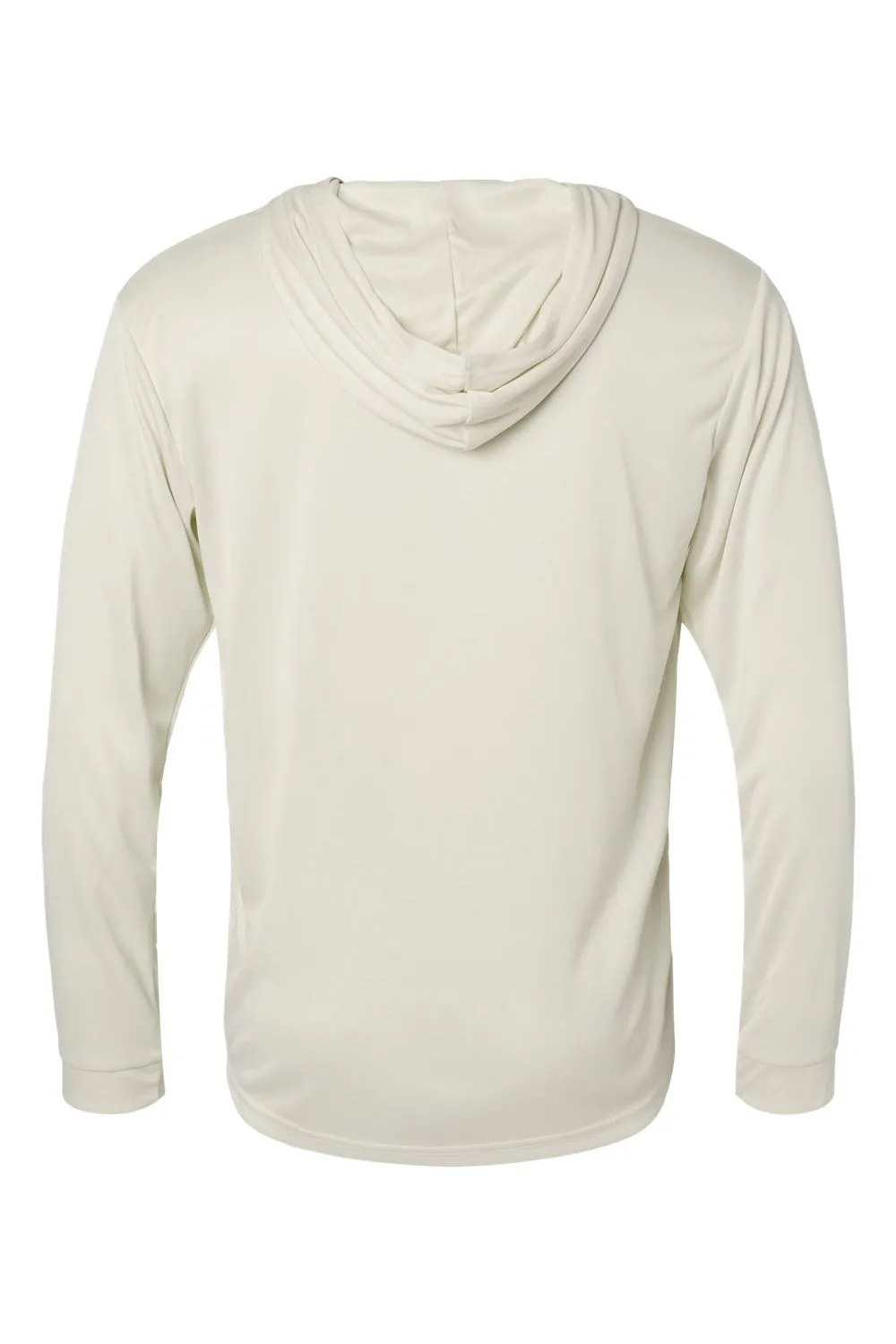 Paragon Mens Bahama Performance Moisture Wicking Long Sleeve Hooded T-Shirt Hoodie - Sand