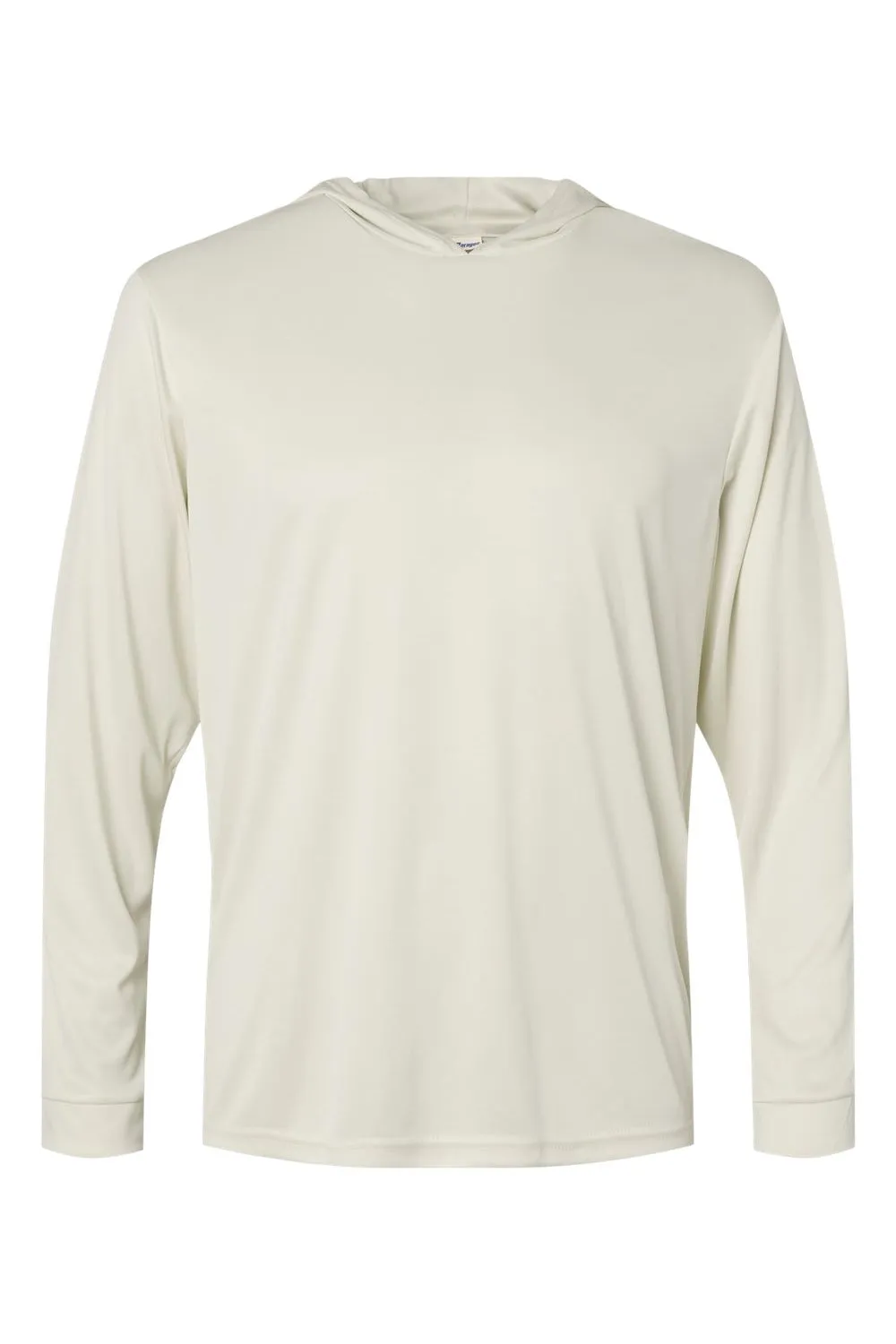 Paragon Mens Bahama Performance Moisture Wicking Long Sleeve Hooded T-Shirt Hoodie - Sand