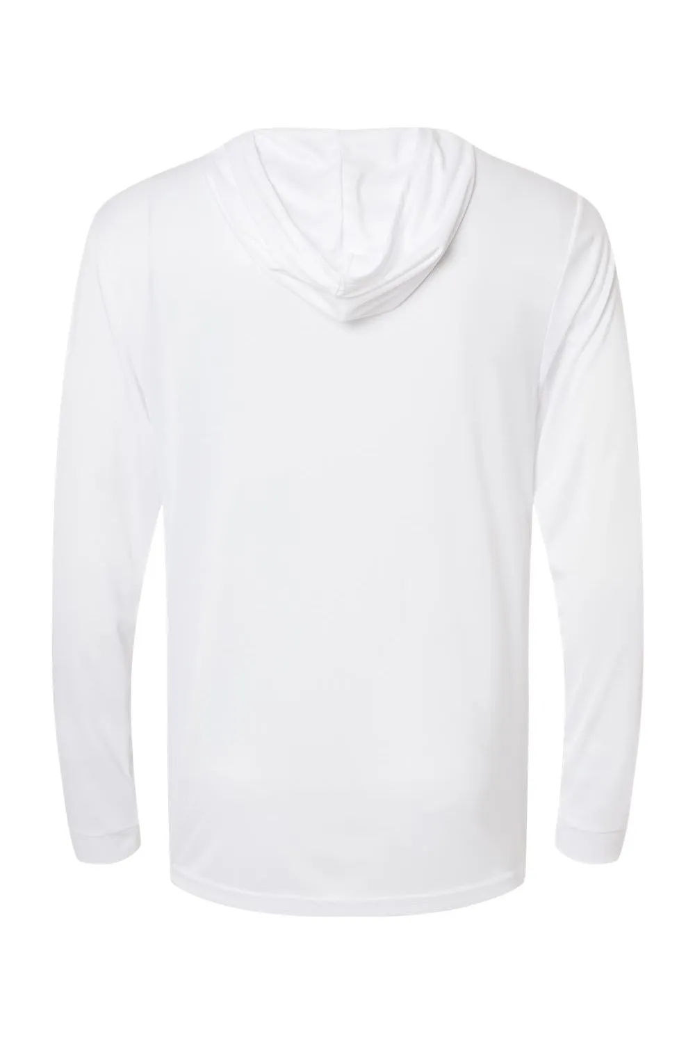 Paragon Mens Bahama Performance Moisture Wicking Long Sleeve Hooded T-Shirt Hoodie - White