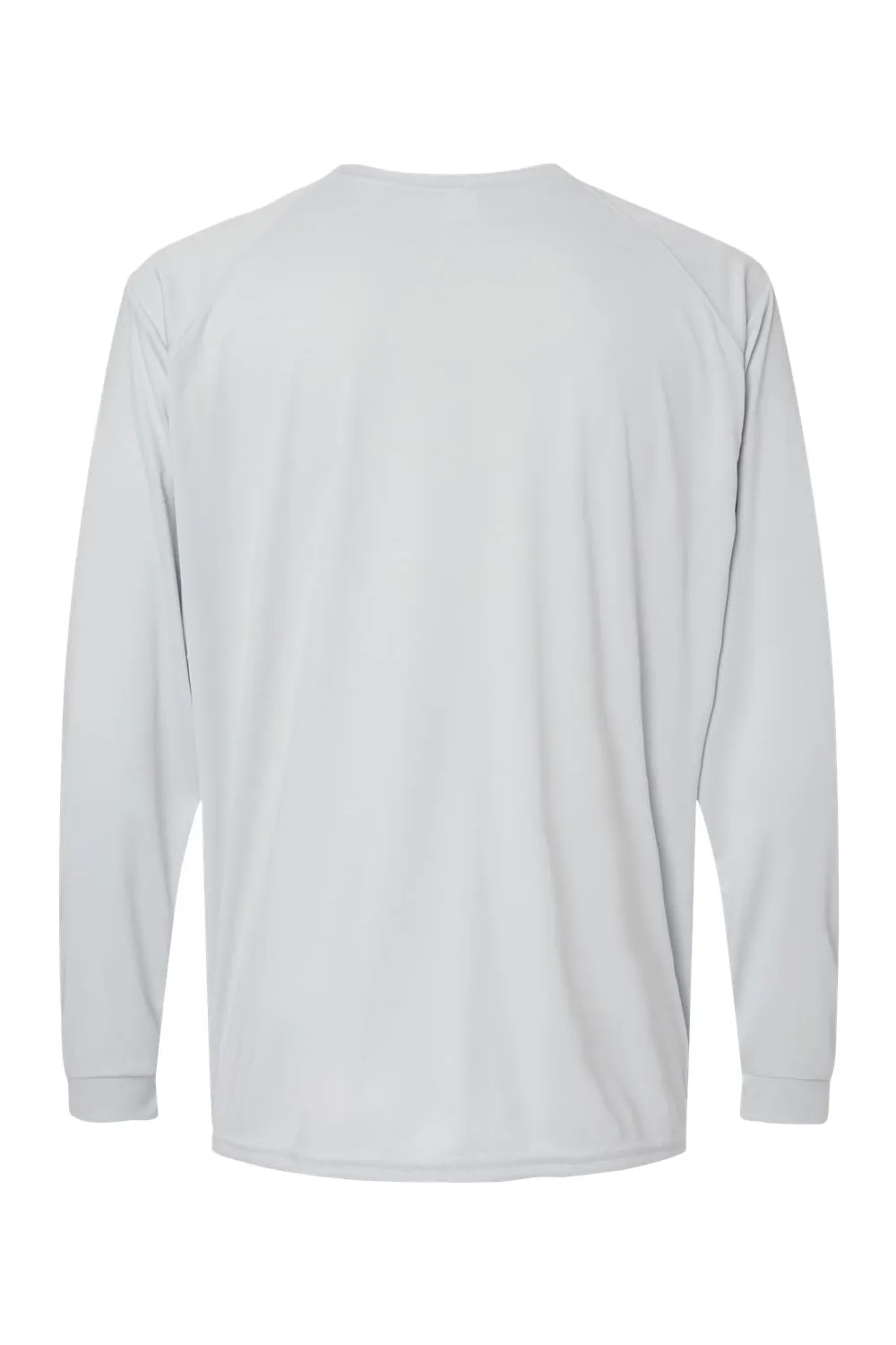 Paragon Mens Islander Performance Moisture Wicking Long Sleeve Crewneck T-Shirt - Aluminum Grey