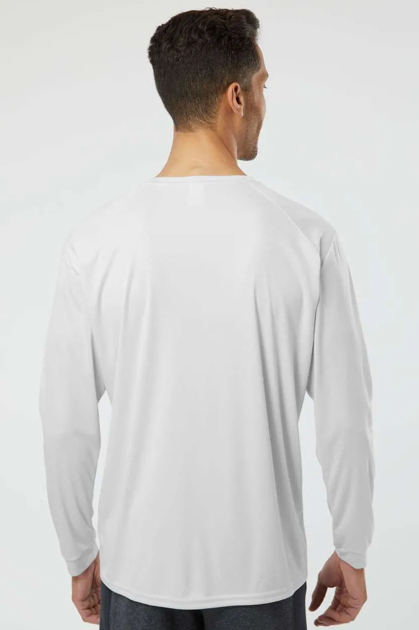 Paragon Mens Islander Performance Moisture Wicking Long Sleeve Crewneck T-Shirt - Aluminum Grey