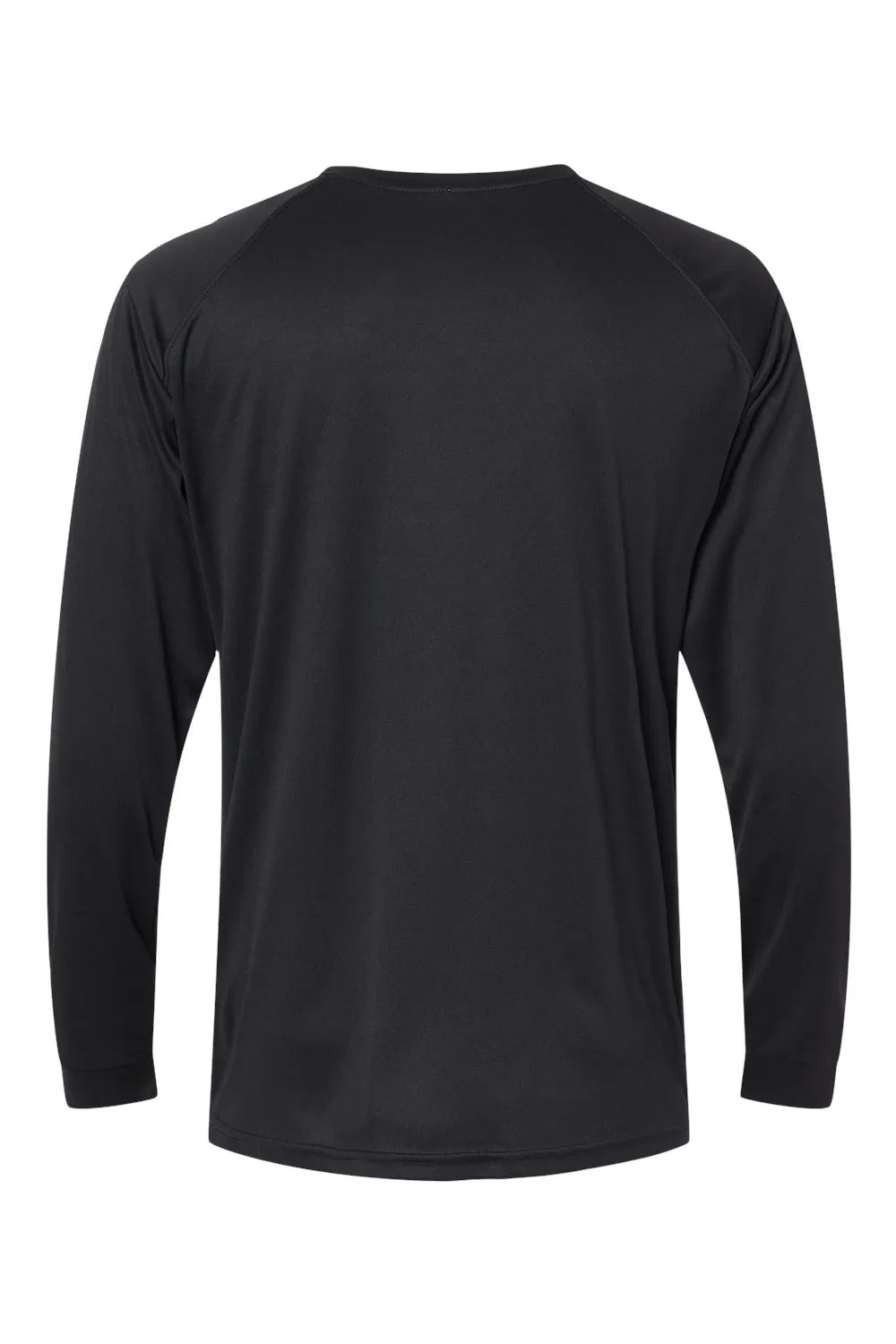 Paragon Mens Islander Performance Moisture Wicking Long Sleeve Crewneck T-Shirt - Black
