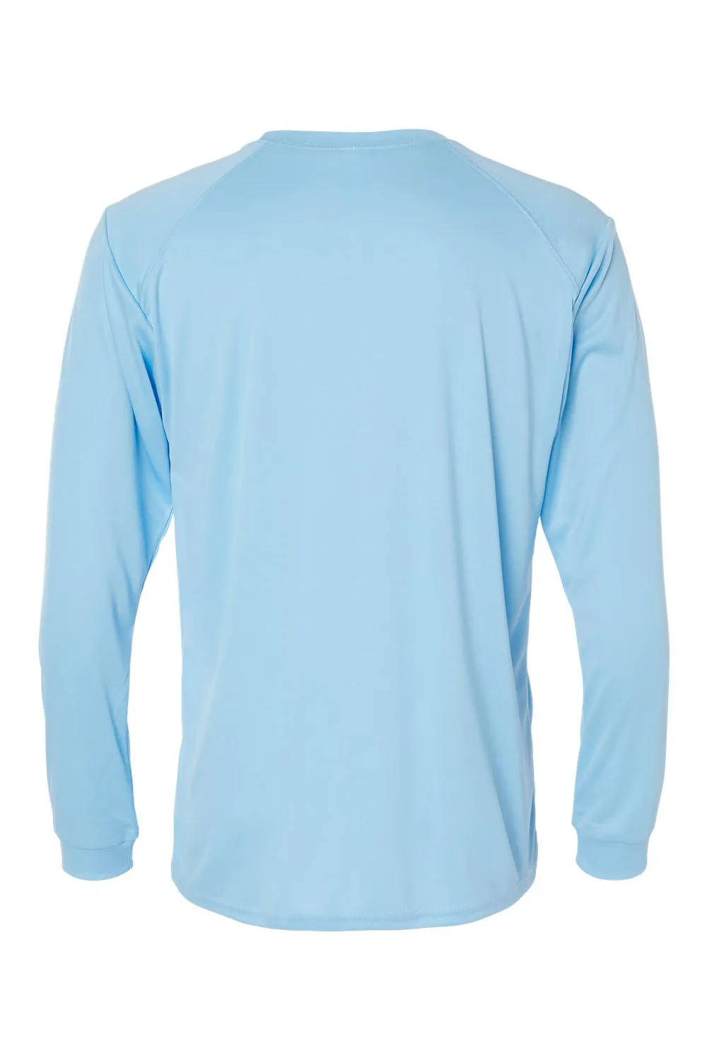 Paragon Mens Islander Performance Moisture Wicking Long Sleeve Crewneck T-Shirt - Blue Mist