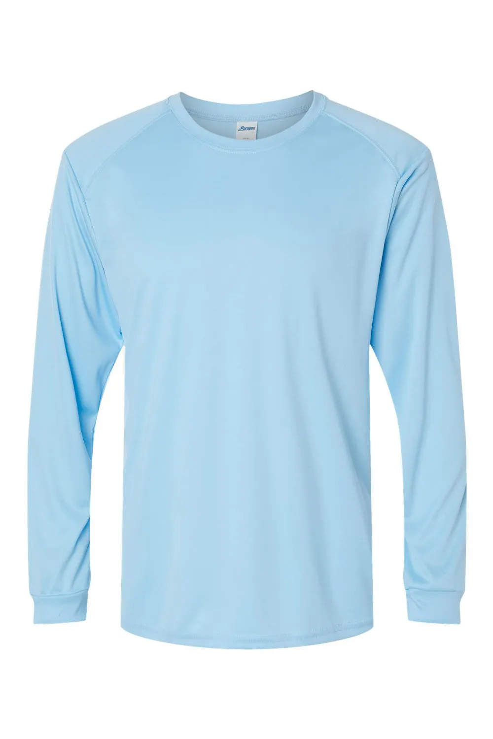 Paragon Mens Islander Performance Moisture Wicking Long Sleeve Crewneck T-Shirt - Blue Mist