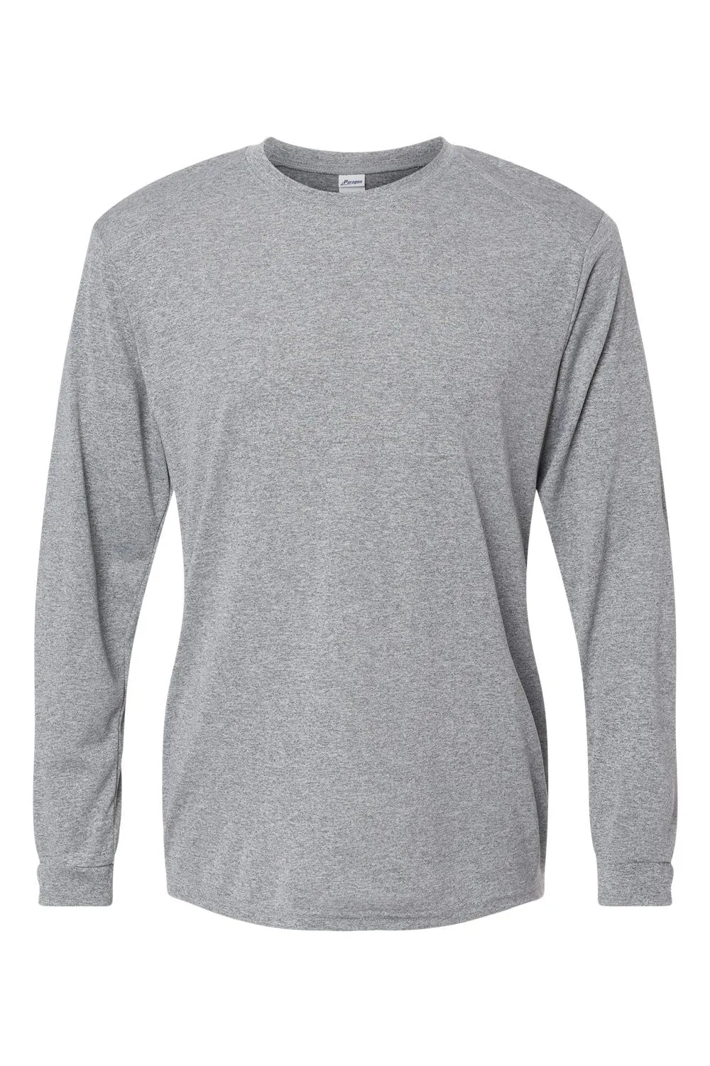 Paragon Mens Islander Performance Moisture Wicking Long Sleeve Crewneck T-Shirt - Heather Grey