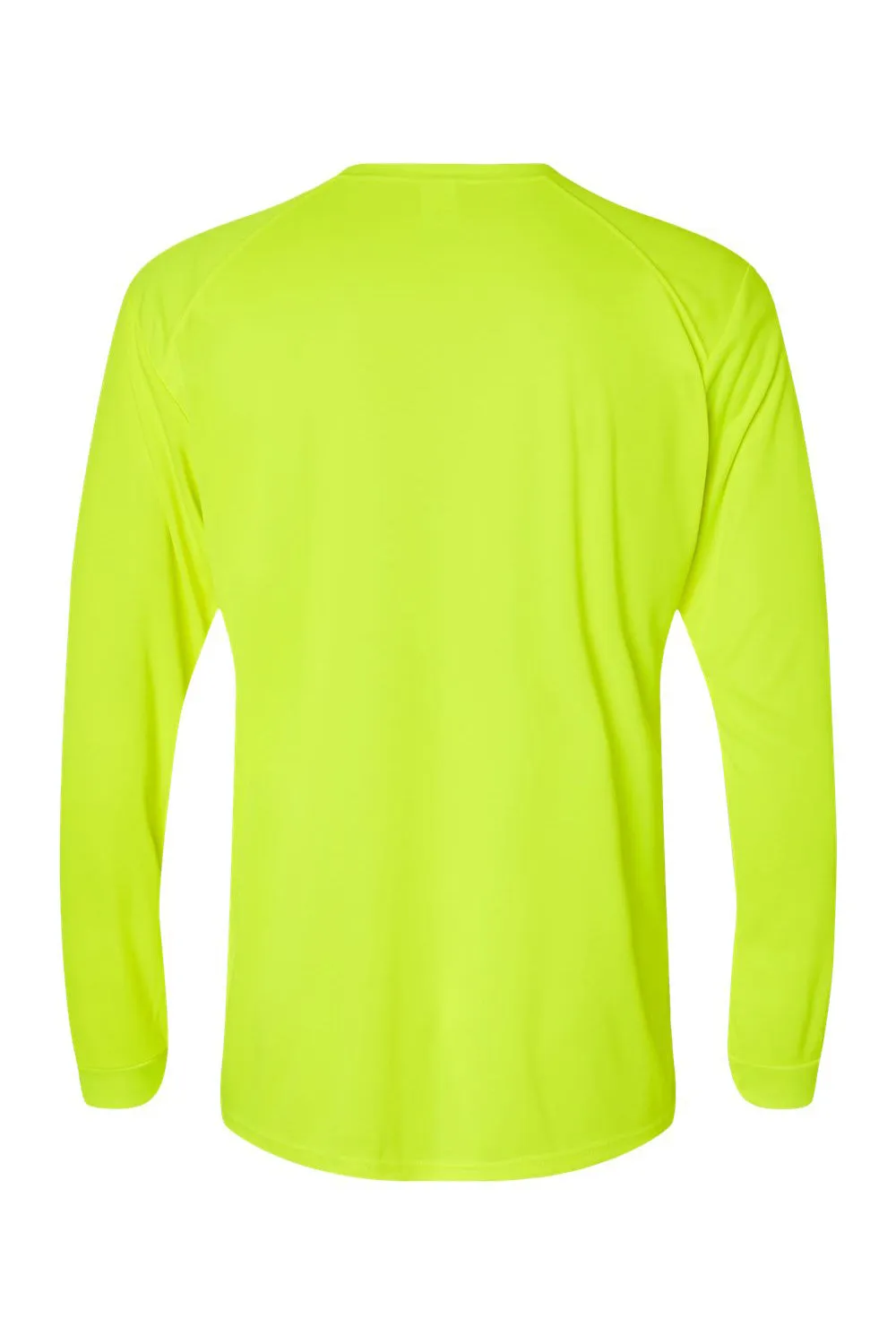 Paragon Mens Islander Performance Moisture Wicking Long Sleeve Crewneck T-Shirt - Safety Green