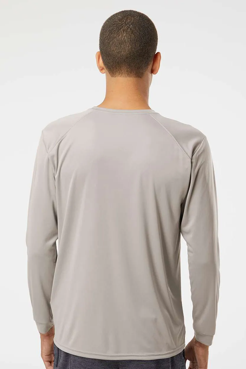 Paragon Mens Islander Performance Moisture Wicking Long Sleeve Crewneck T-Shirt - Sand