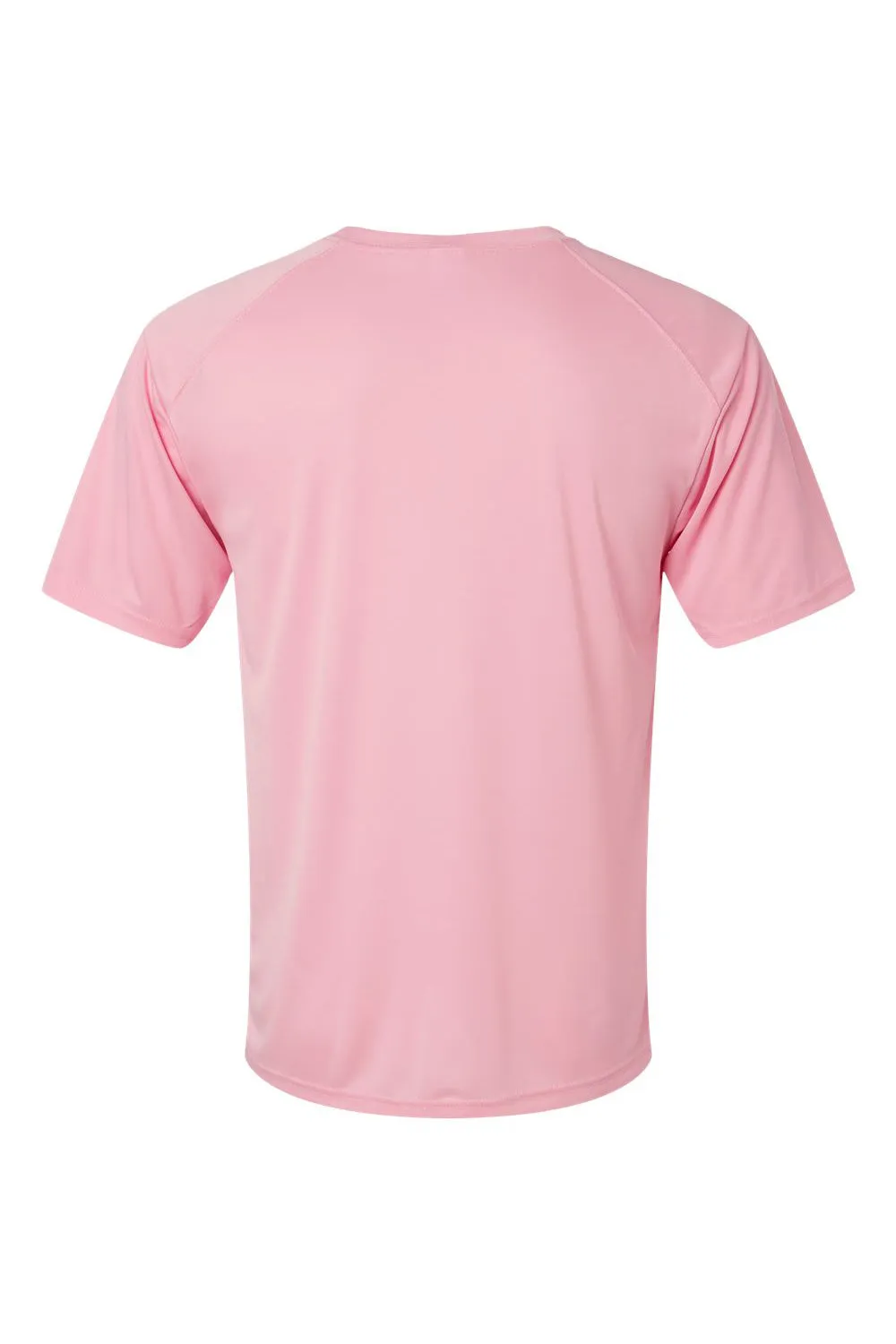 Paragon Mens Islander Performance Moisture Wicking Short Sleeve Crewneck T-Shirt - Charity Pink