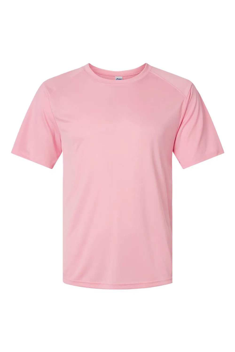 Paragon Mens Islander Performance Moisture Wicking Short Sleeve Crewneck T-Shirt - Charity Pink