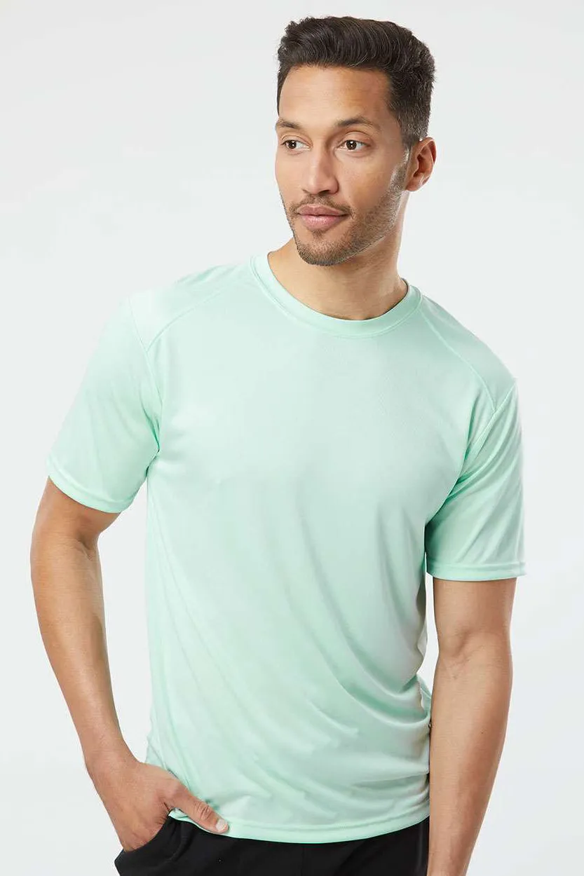Paragon Mens Islander Performance Moisture Wicking Short Sleeve Crewneck T-Shirt - Mint Green