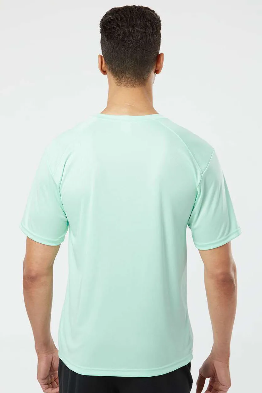 Paragon Mens Islander Performance Moisture Wicking Short Sleeve Crewneck T-Shirt - Mint Green