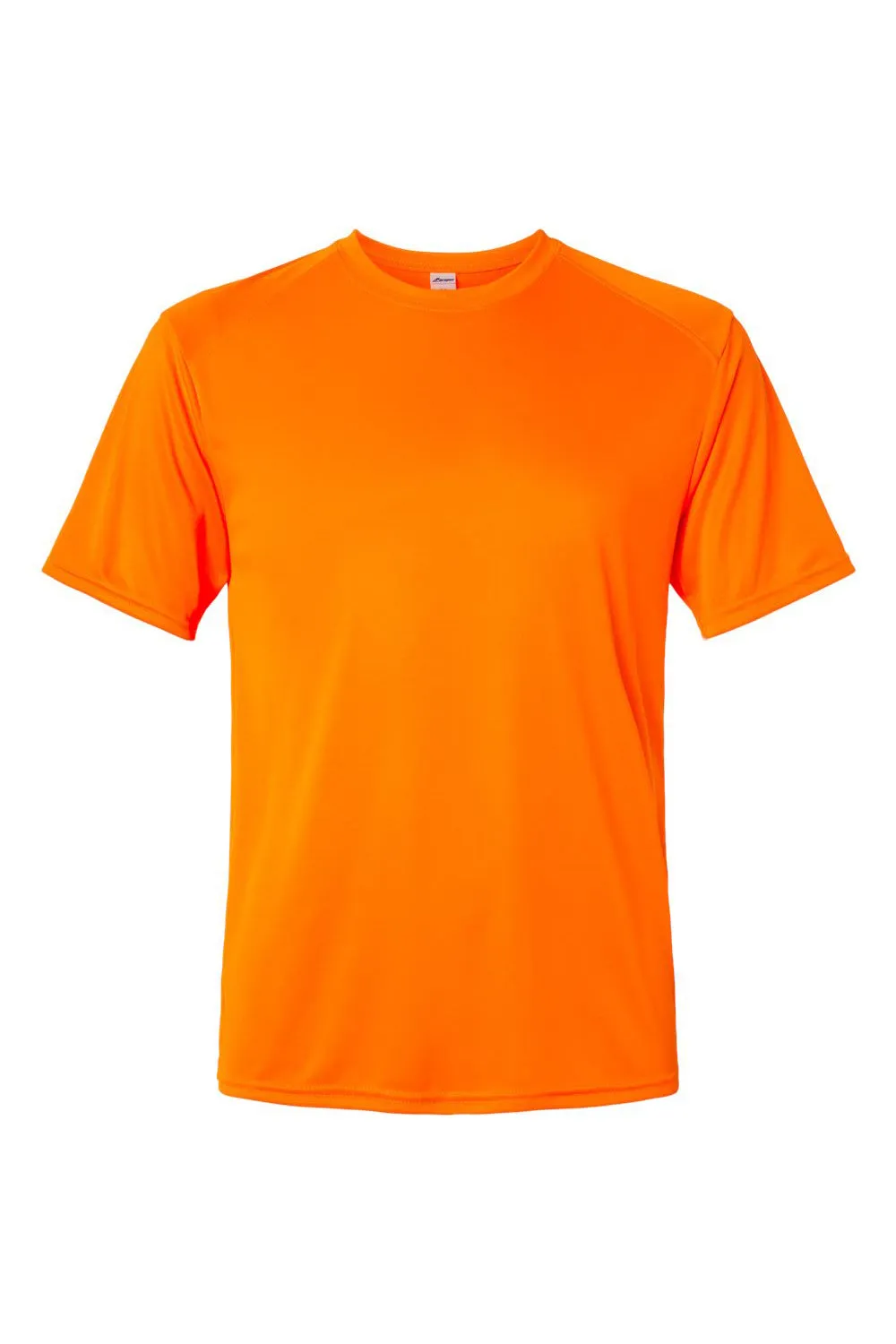 Paragon Mens Islander Performance Moisture Wicking Short Sleeve Crewneck T-Shirt - Neon Orange