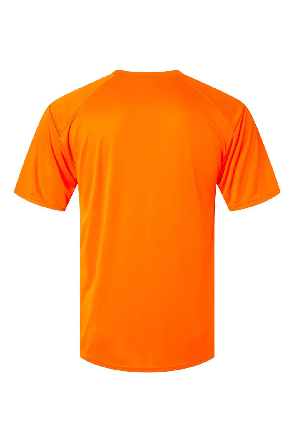 Paragon Mens Islander Performance Moisture Wicking Short Sleeve Crewneck T-Shirt - Neon Orange