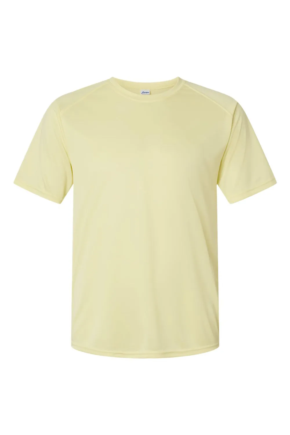 Paragon Mens Islander Performance Moisture Wicking Short Sleeve Crewneck T-Shirt - Pale Yellow
