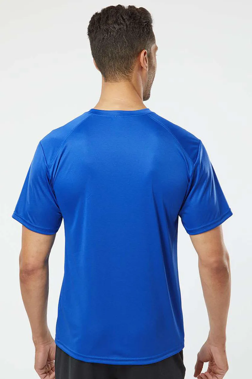 Paragon Mens Islander Performance Moisture Wicking Short Sleeve Crewneck T-Shirt - Royal Blue
