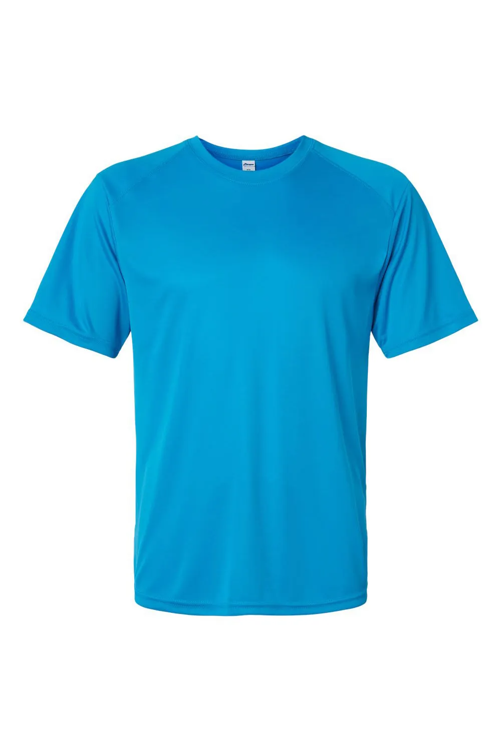 Paragon Mens Islander Performance Moisture Wicking Short Sleeve Crewneck T-Shirt - Turquoise Blue