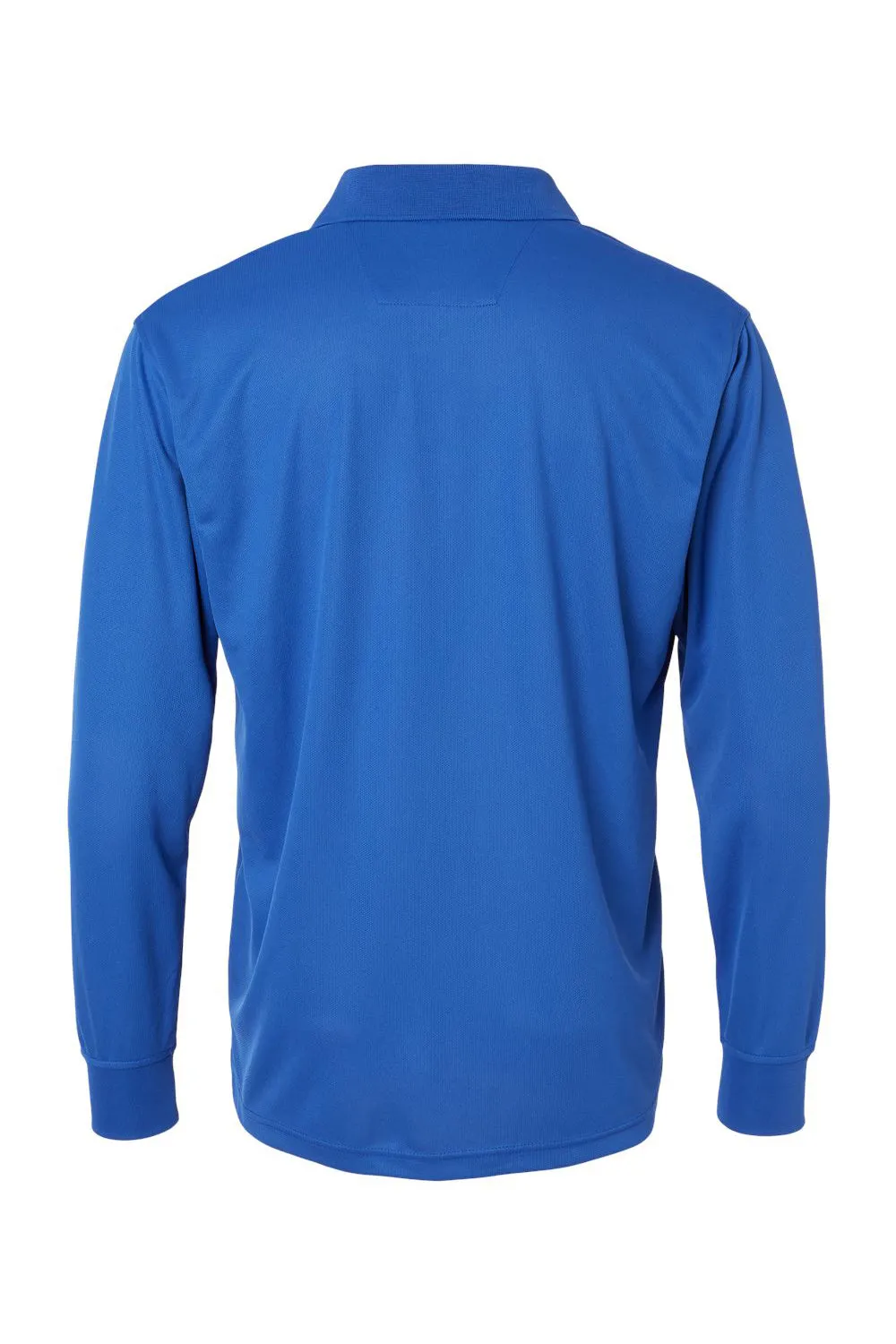 Paragon Mens Prescott Moisture Wicking Long Sleeve Polo Shirt - Royal Blue