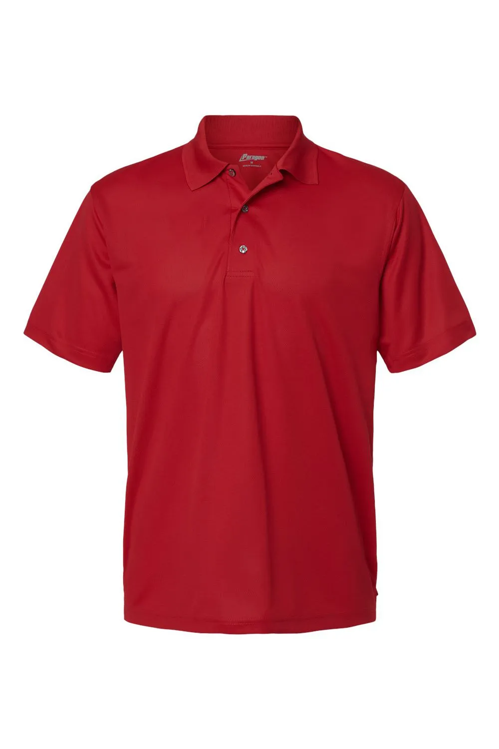 Paragon Mens Saratoga Performance Moisture Wicking Mini Mesh Short Sleeve Polo Shirt - Cardinal Red