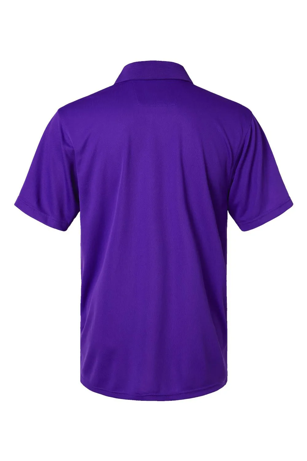 Paragon Mens Saratoga Performance Moisture Wicking Mini Mesh Short Sleeve Polo Shirt - Purple