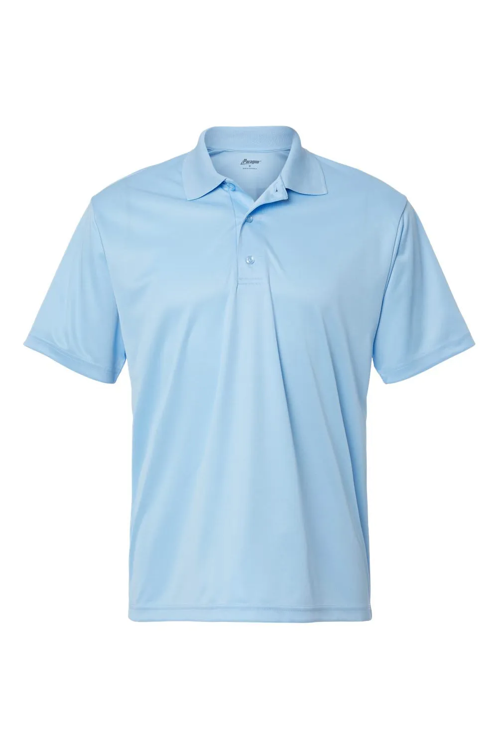 Paragon Mens Sebring Performance Moisture Wicking Short Sleeve Polo Shirt - Blue Mist