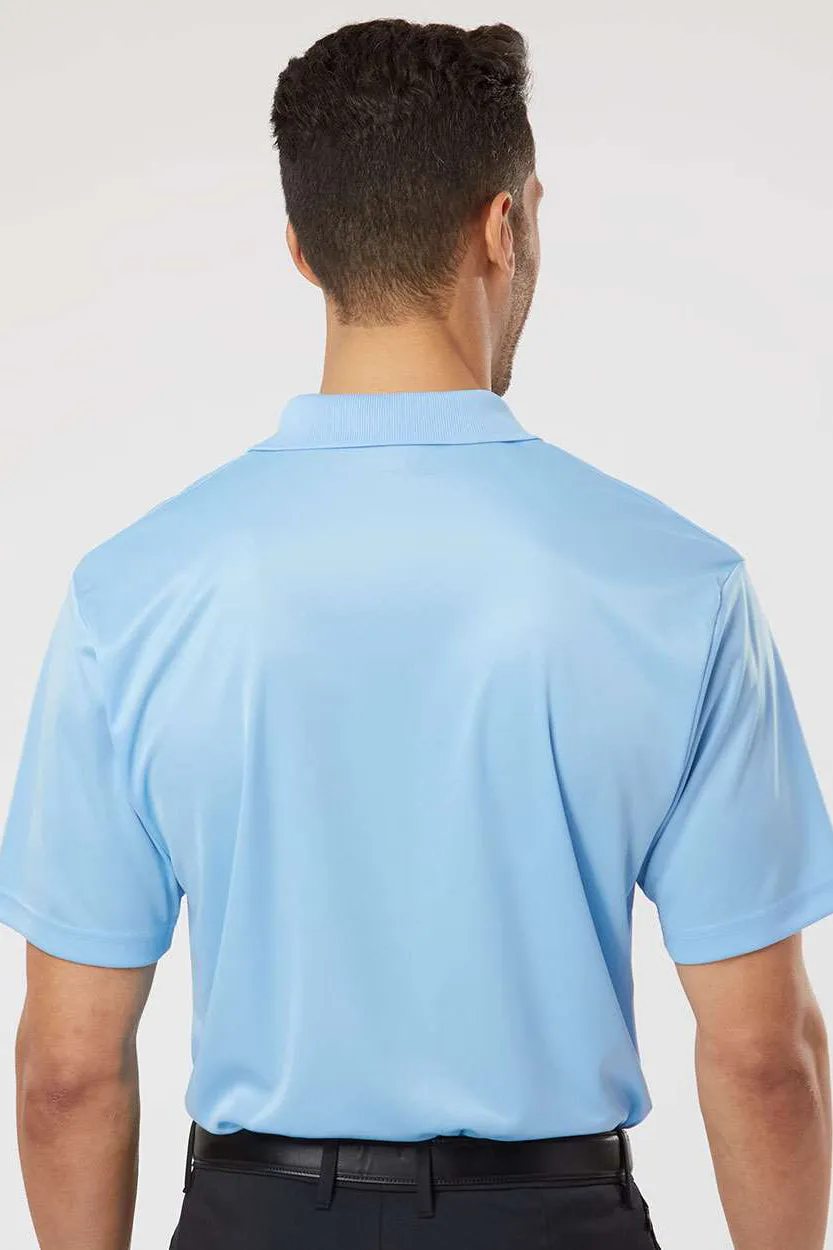 Paragon Mens Sebring Performance Moisture Wicking Short Sleeve Polo Shirt - Blue Mist