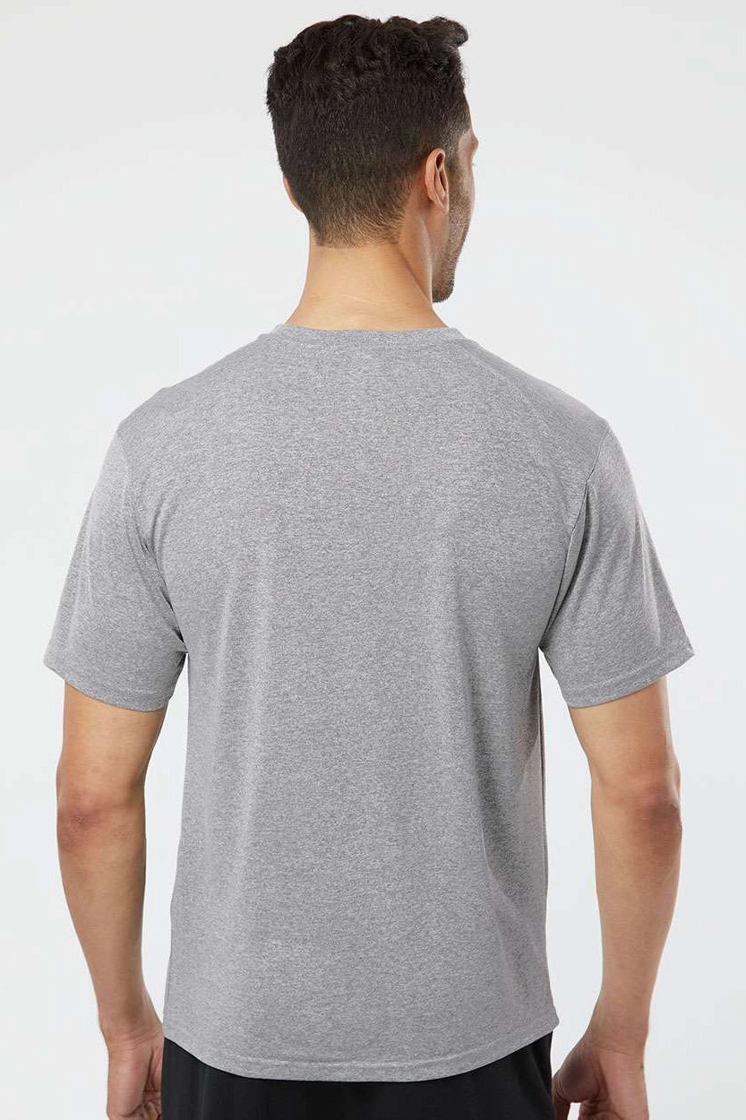 Paragon Mens Islander Performance Moisture Wicking Short Sleeve Crewneck T-Shirt - Heather Grey