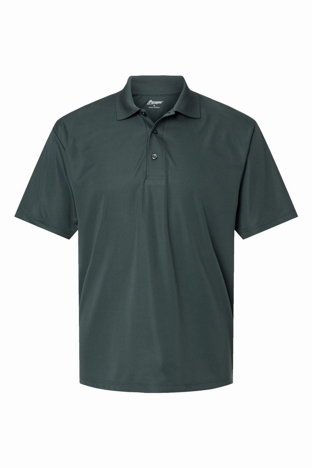 Paragon Mens Sebring Performance Moisture Wicking Short Sleeve Polo Shirt - Carbon Grey