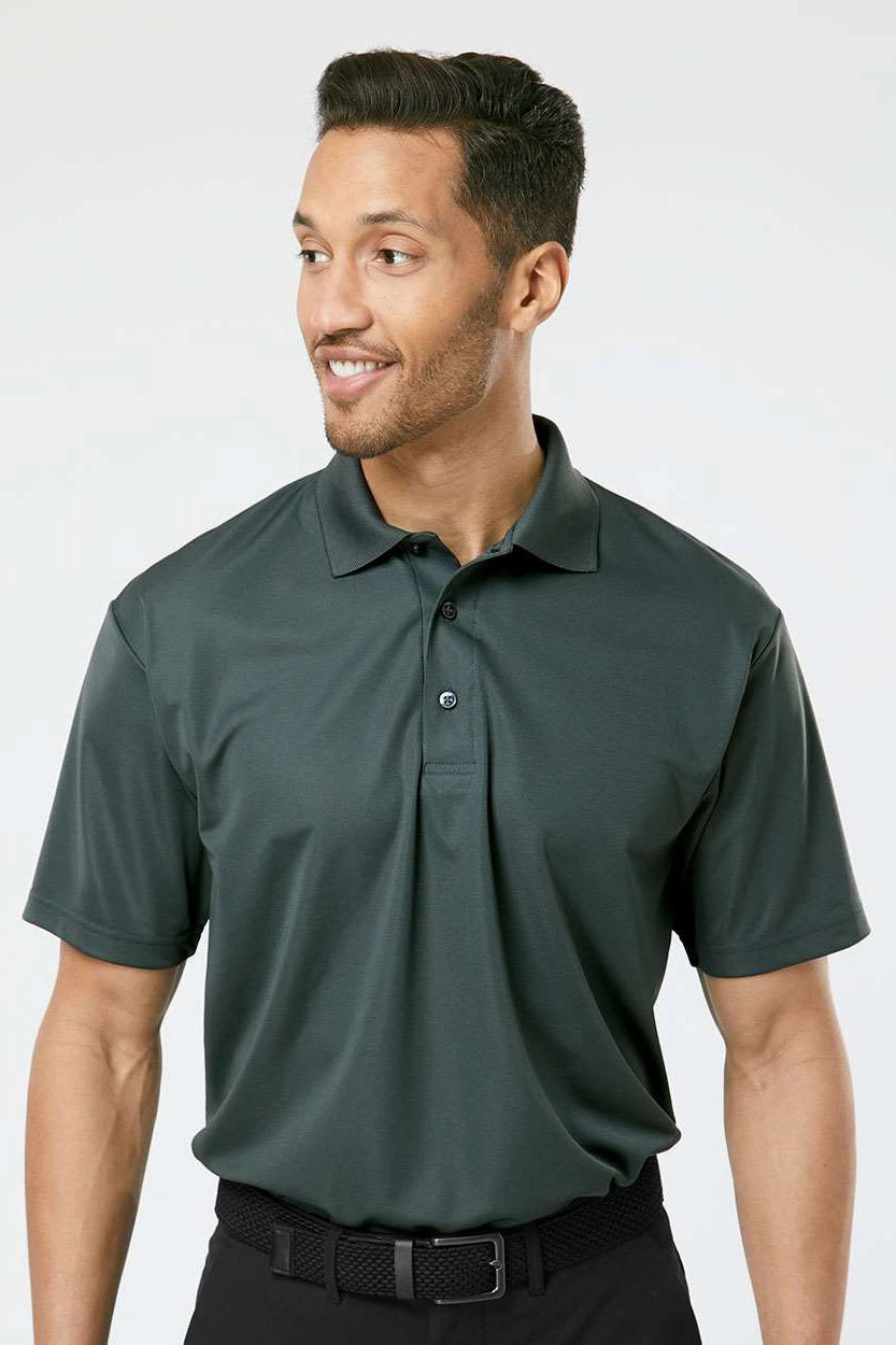 Paragon Mens Sebring Performance Moisture Wicking Short Sleeve Polo Shirt - Carbon Grey